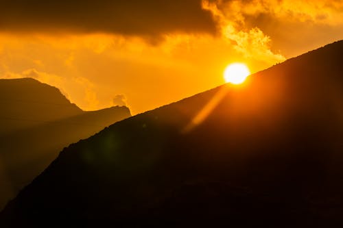 Silhouette of a Mountain