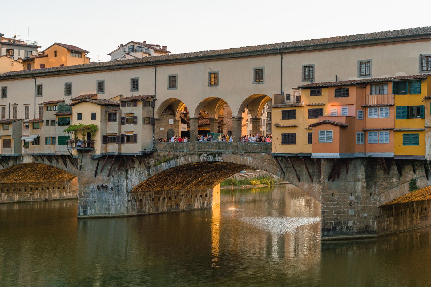 Houses along the Arno river, Florence