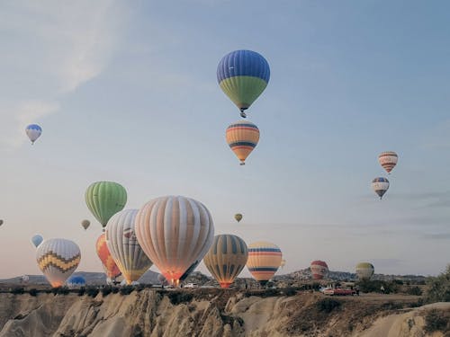 Бесплатное стоковое фото с воздушные шары, горячие воздушные шары, каппадокия
