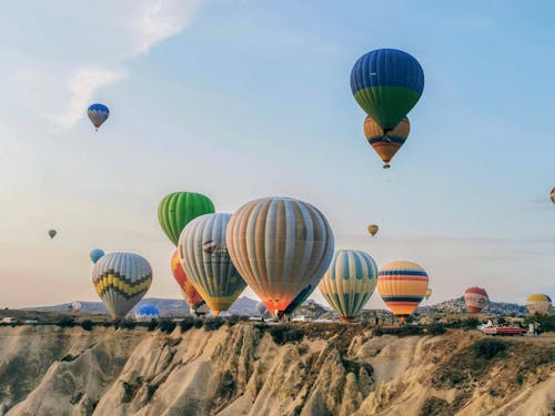 Free Colorful Hot Air Balloons Stock Photo