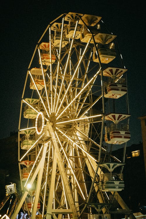 Foto profissional grátis de carnaval, iluminado, noite
