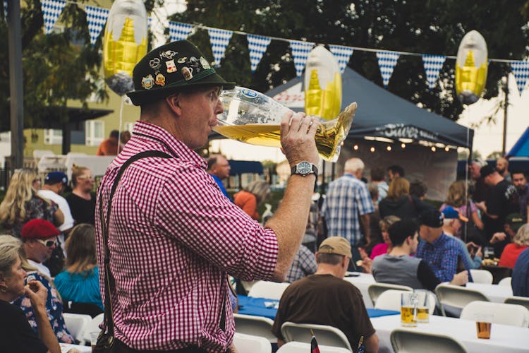 Man Drinking Liquor