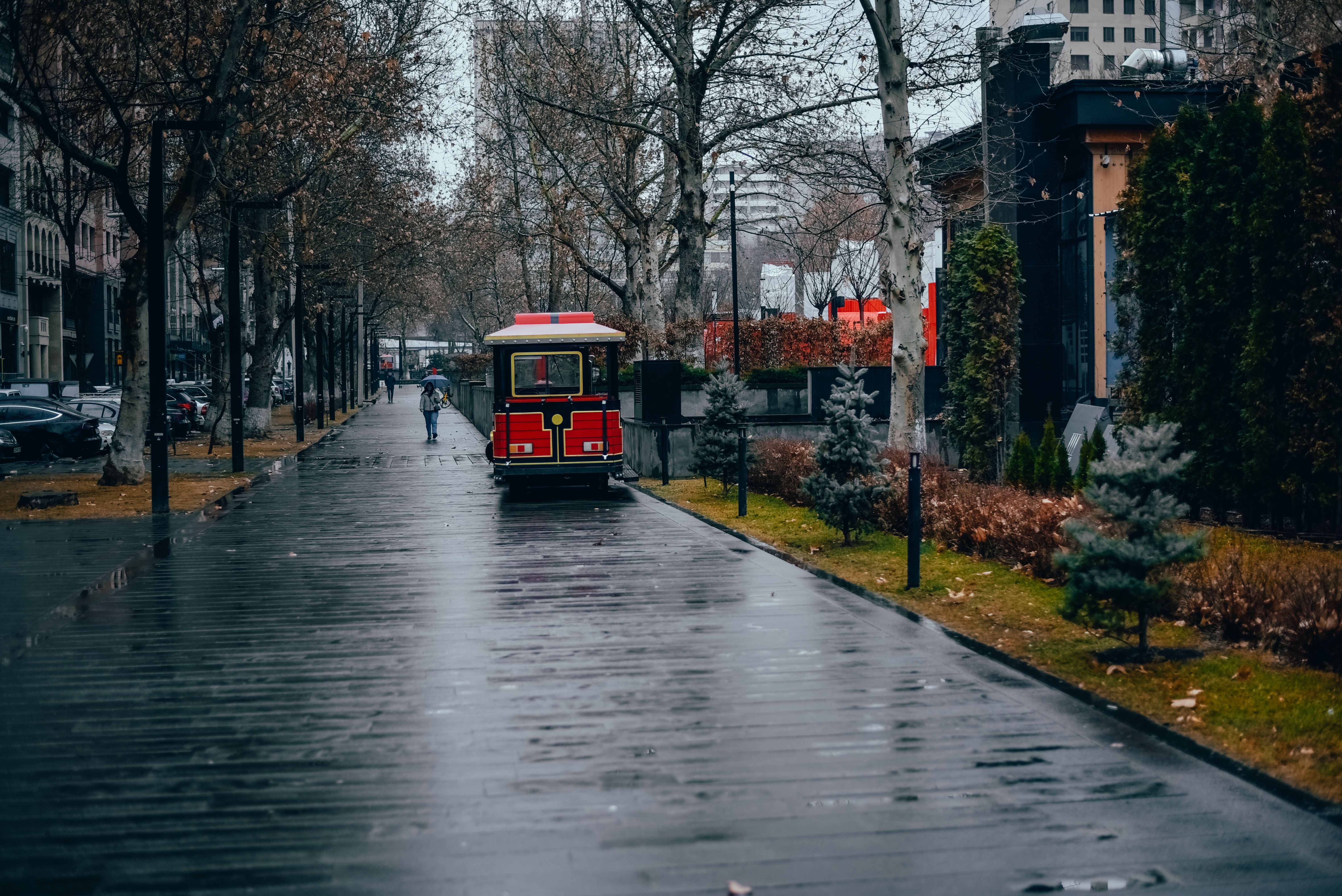 A typical marshrutka (minibus) in Armenia, a common mode of public transport