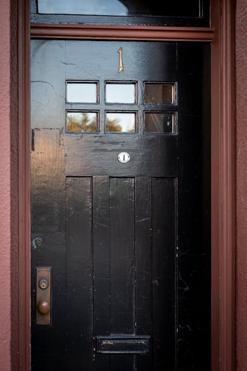 Wooden Door in Entrance