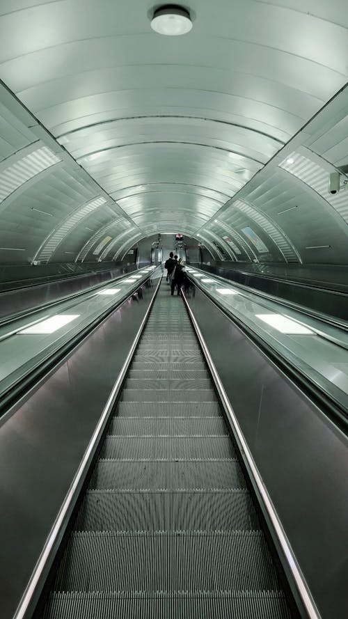 Long Escalator in Subway