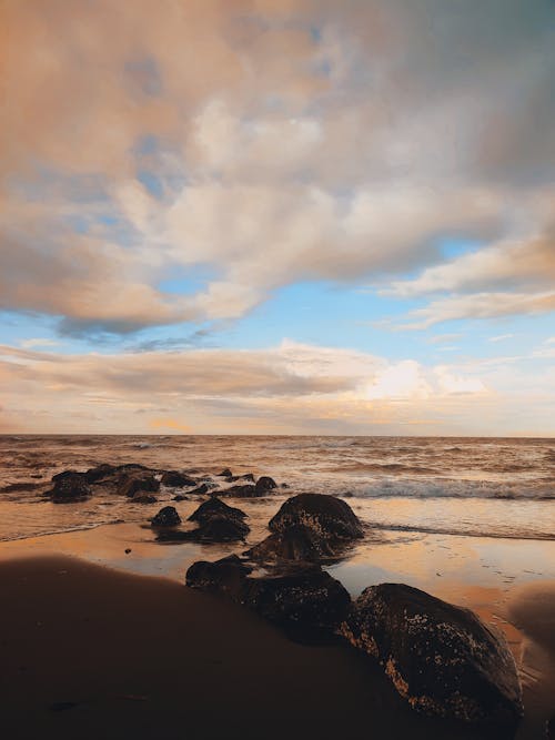 Foto d'estoc gratuïta de costa rocallosa, fotografia de natura, mar