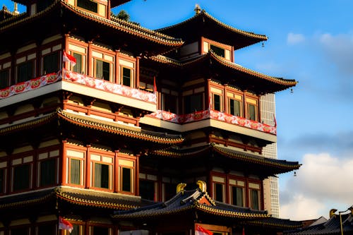 Traditional Pagoda in Sunlight 