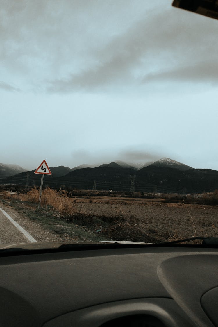 Driving Car In Countryside