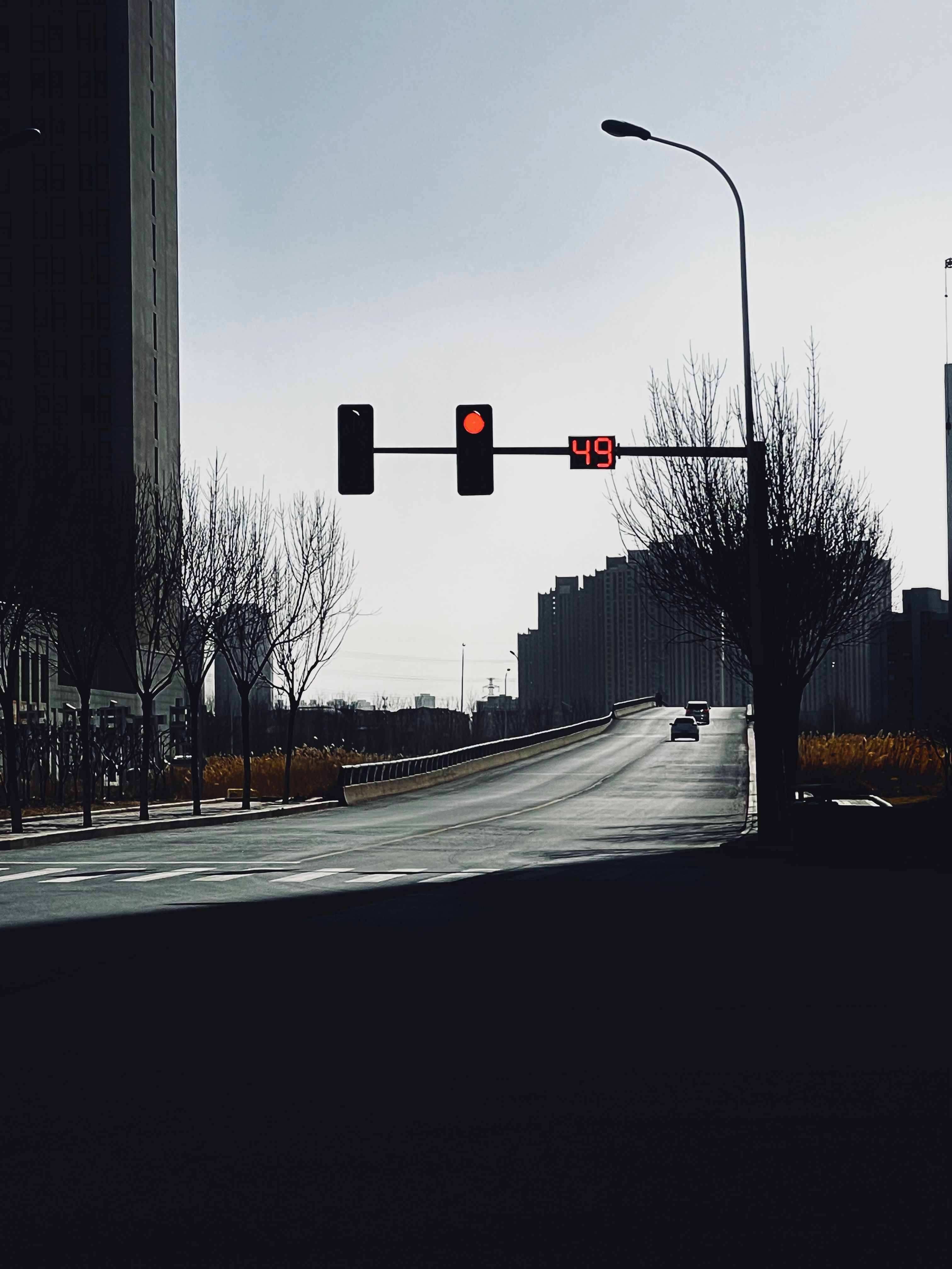 Urban Landscape with Traffic Lights · Free Stock Photo