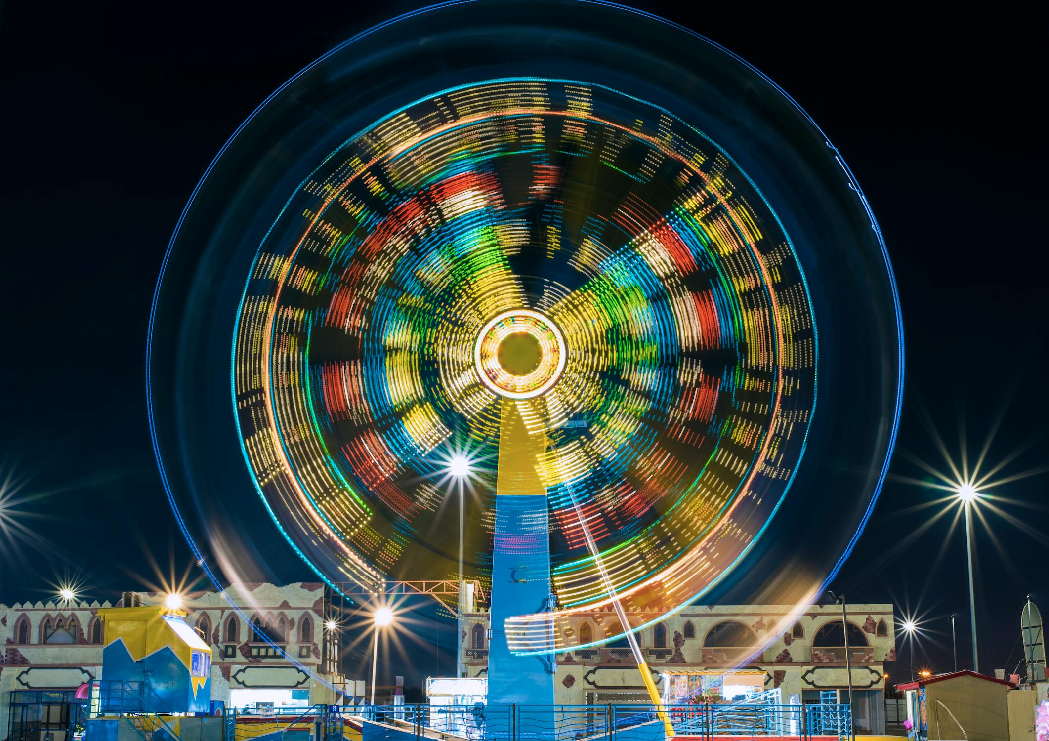 Time Lapse Photography of Ferris Wheel · Free Stock Photo