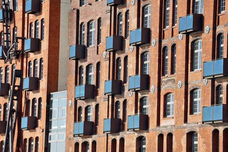 Wall Of Vintage Residential Building