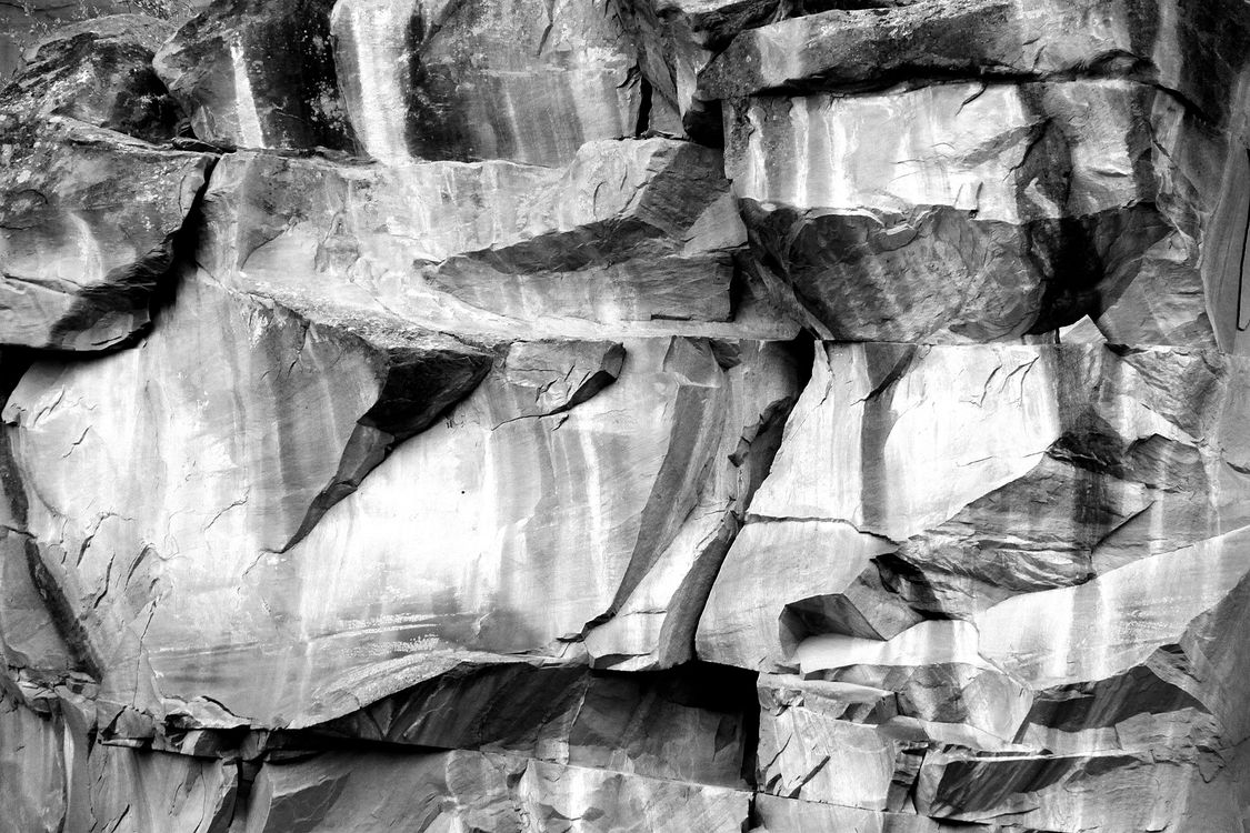 Greyscale Rocks Grayscale Photography of Rock Formation · Free Stock Photo