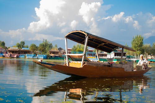 Бесплатное стоковое фото с весельная лодка, кашмир, озеро дал
