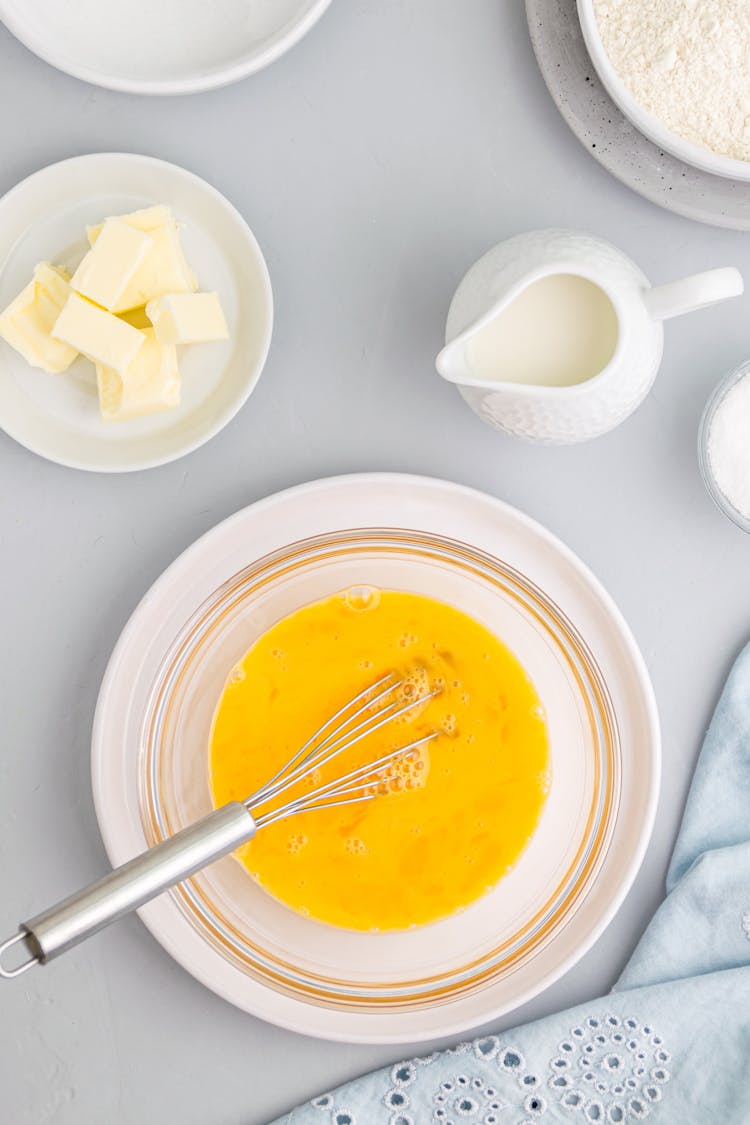 Cooking Ingredients On A White Table