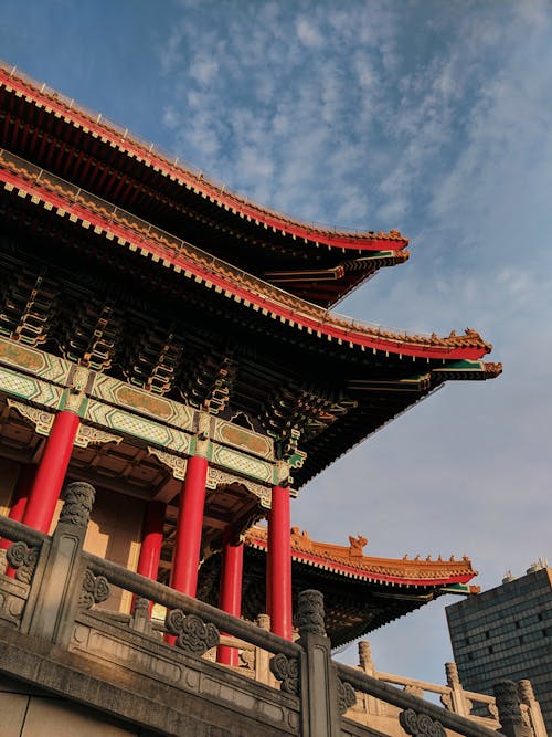 Gratis stockfoto met blauwe lucht, chinese architectuur, geestelijkheid