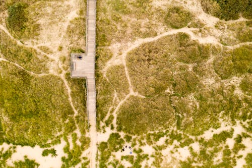 Aerial Photography of Dock