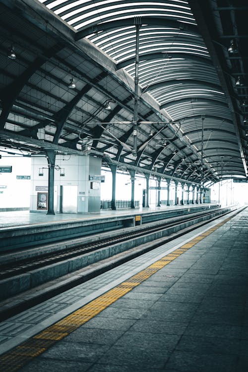 An Empty Train Platform 