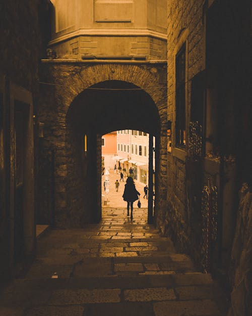 걷고 있는, 골목, 사람의 무료 스톡 사진