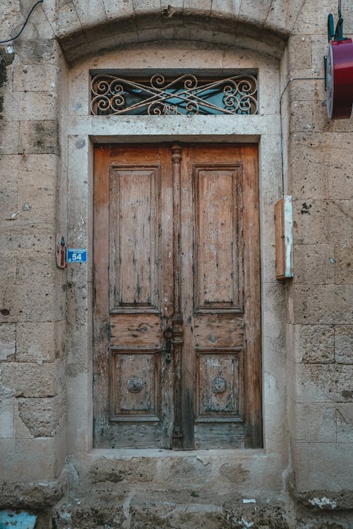Wooden Door in Building