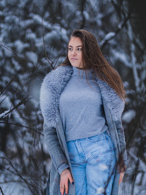 Woman Portrait in Winter