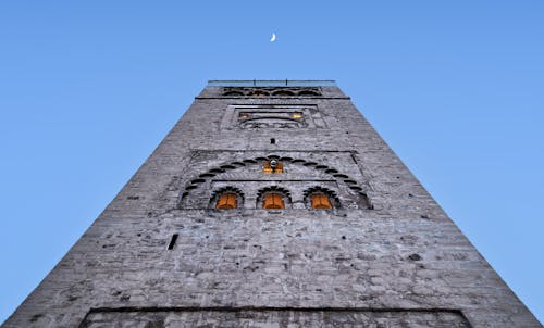 Crescent over Tower Wall
