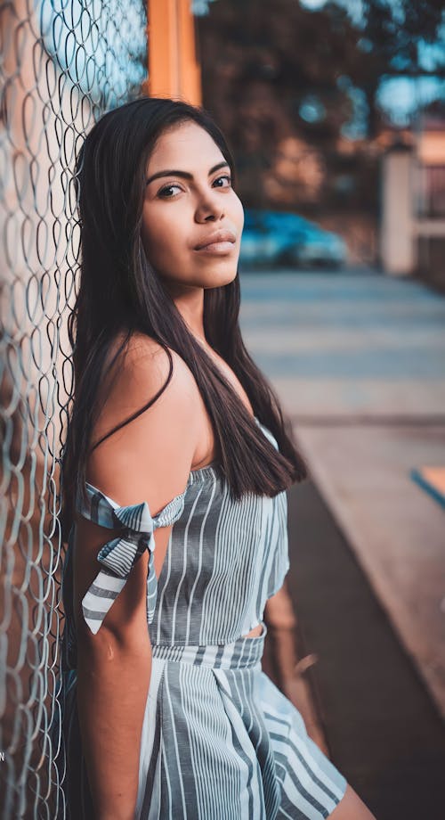 Portrait of a Woman Standing in a City 