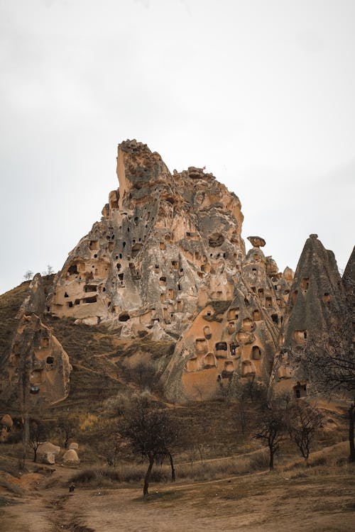 Foto stok gratis berukir, cappadocia, formasi batuan
