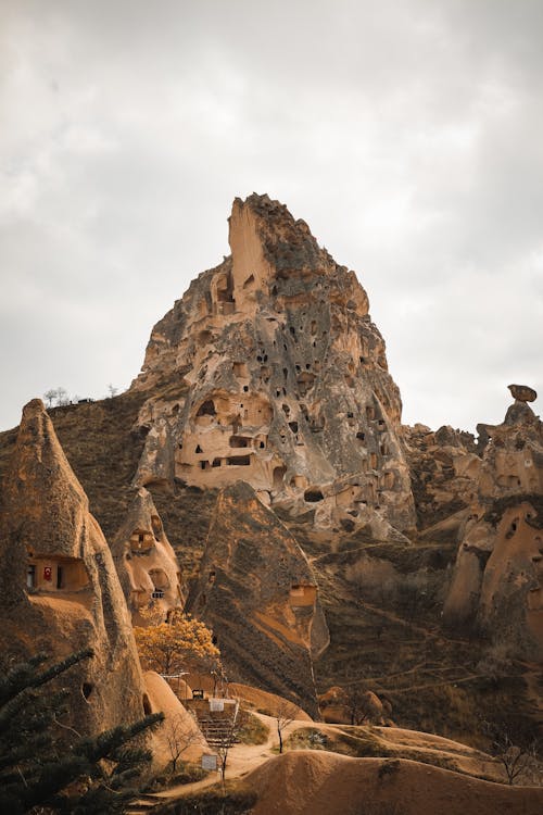Kostnadsfri bild av cappadocia, eroderade, hus