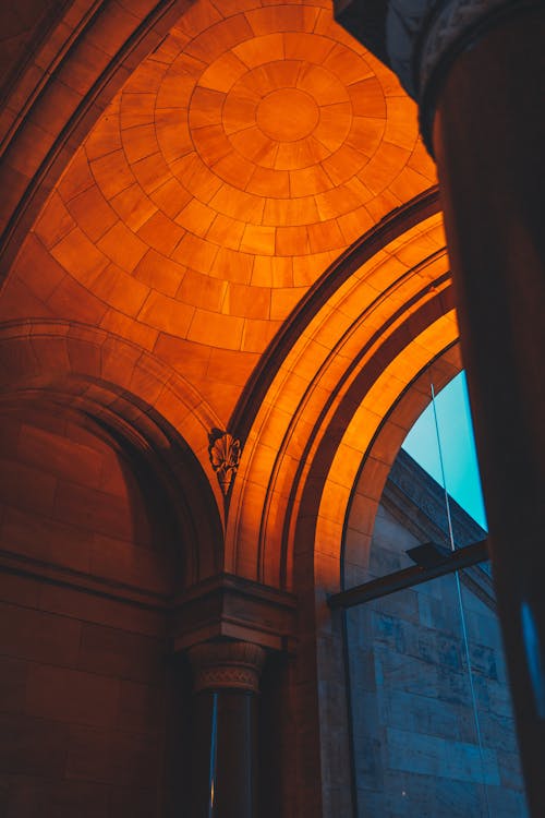 Light on Vintage Ceiling