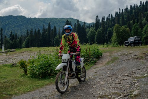 Man Riding Motocross Offroad