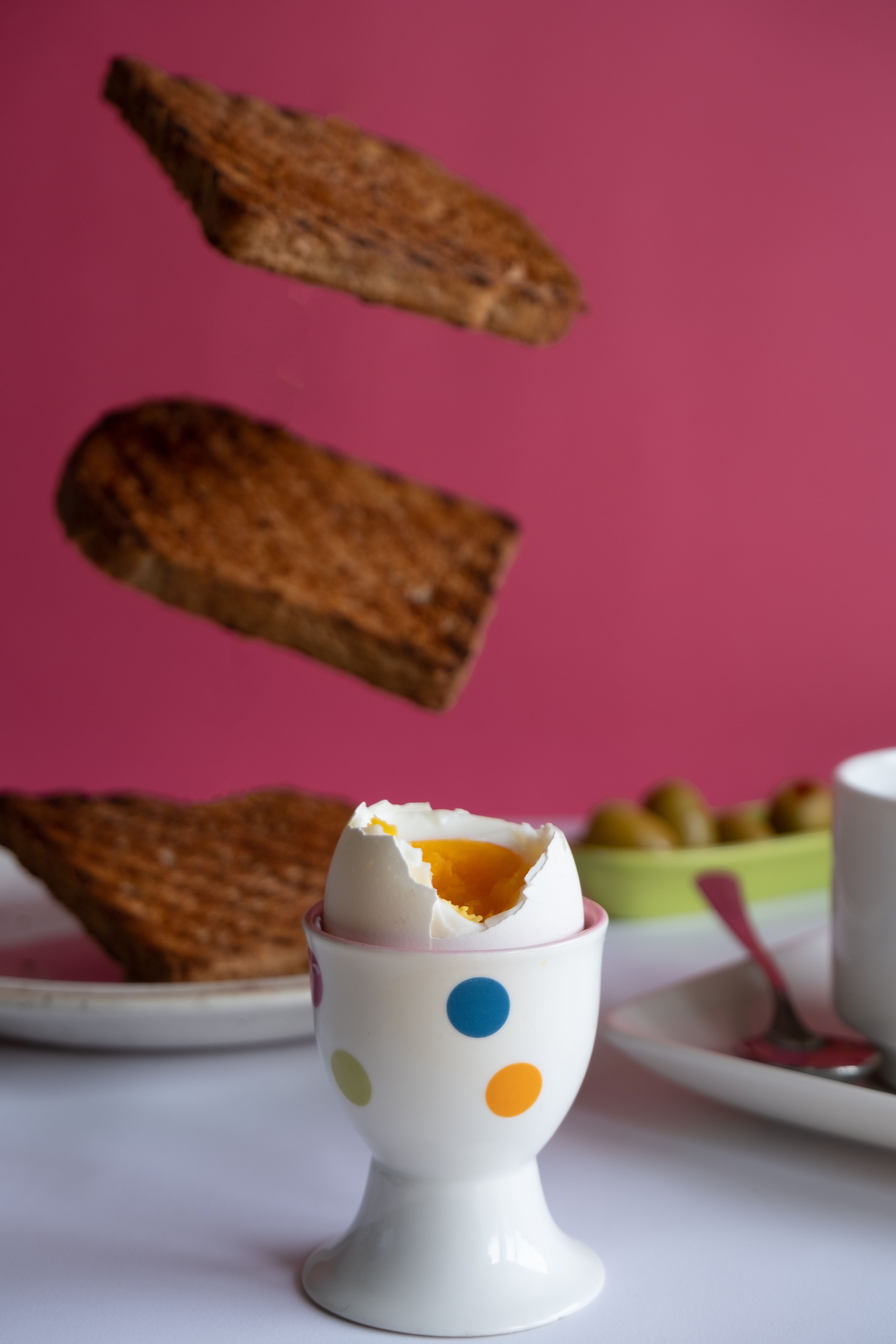 soft boiled egg on toast