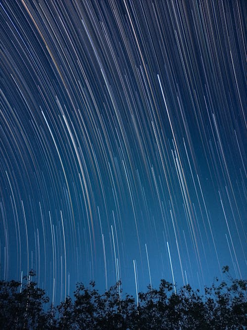 垂直拍摄, 夜空, 天空 的 免费素材图片