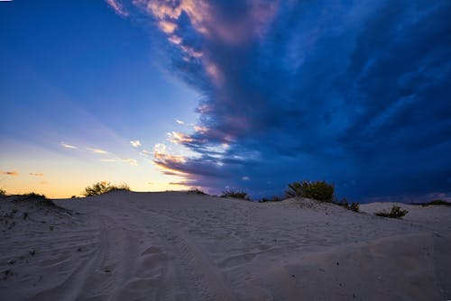 Low Angle Shot of a Sandy Hill 