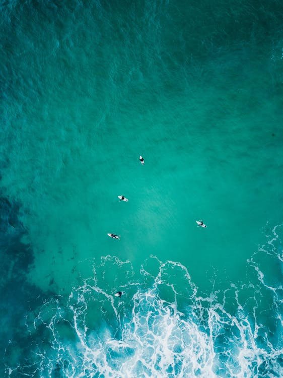 Free Top View Photo of Ocean Stock Photo