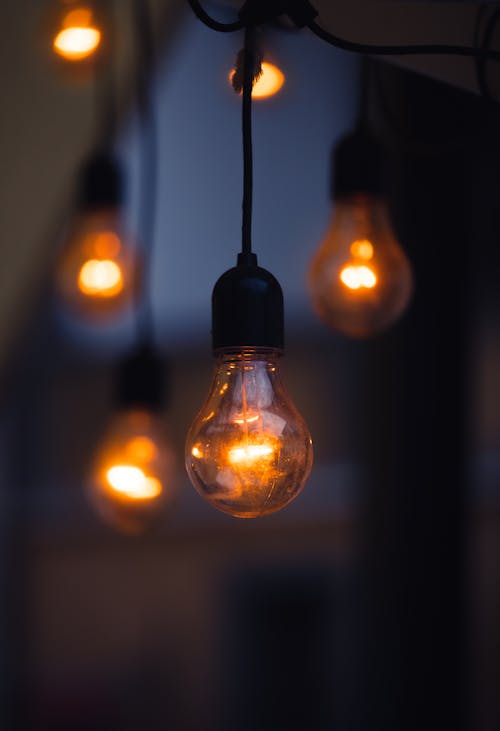 Close Up Shot of a Light Bulb