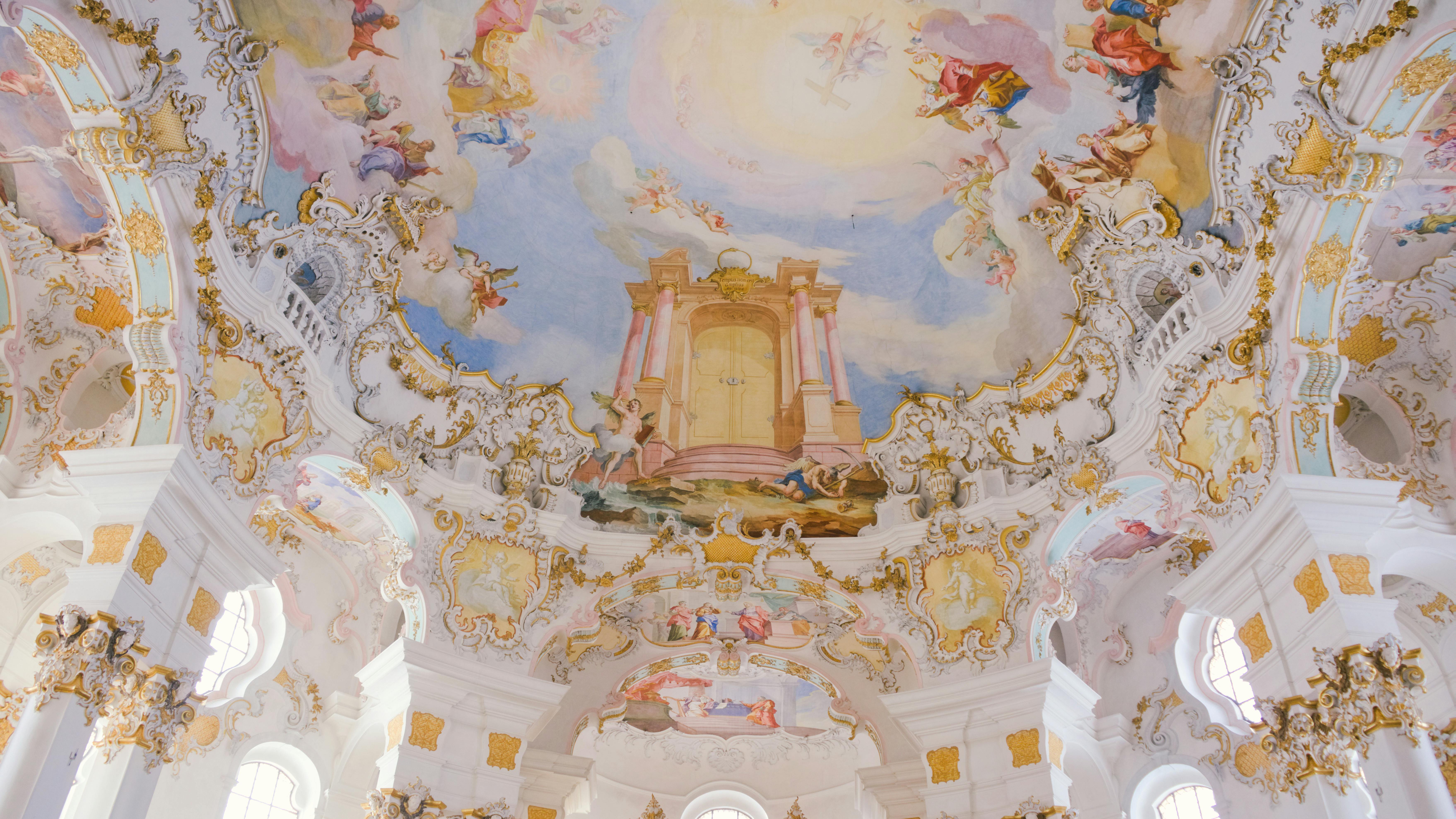 Wieskirche Himmel 3 · Free Stock Photo