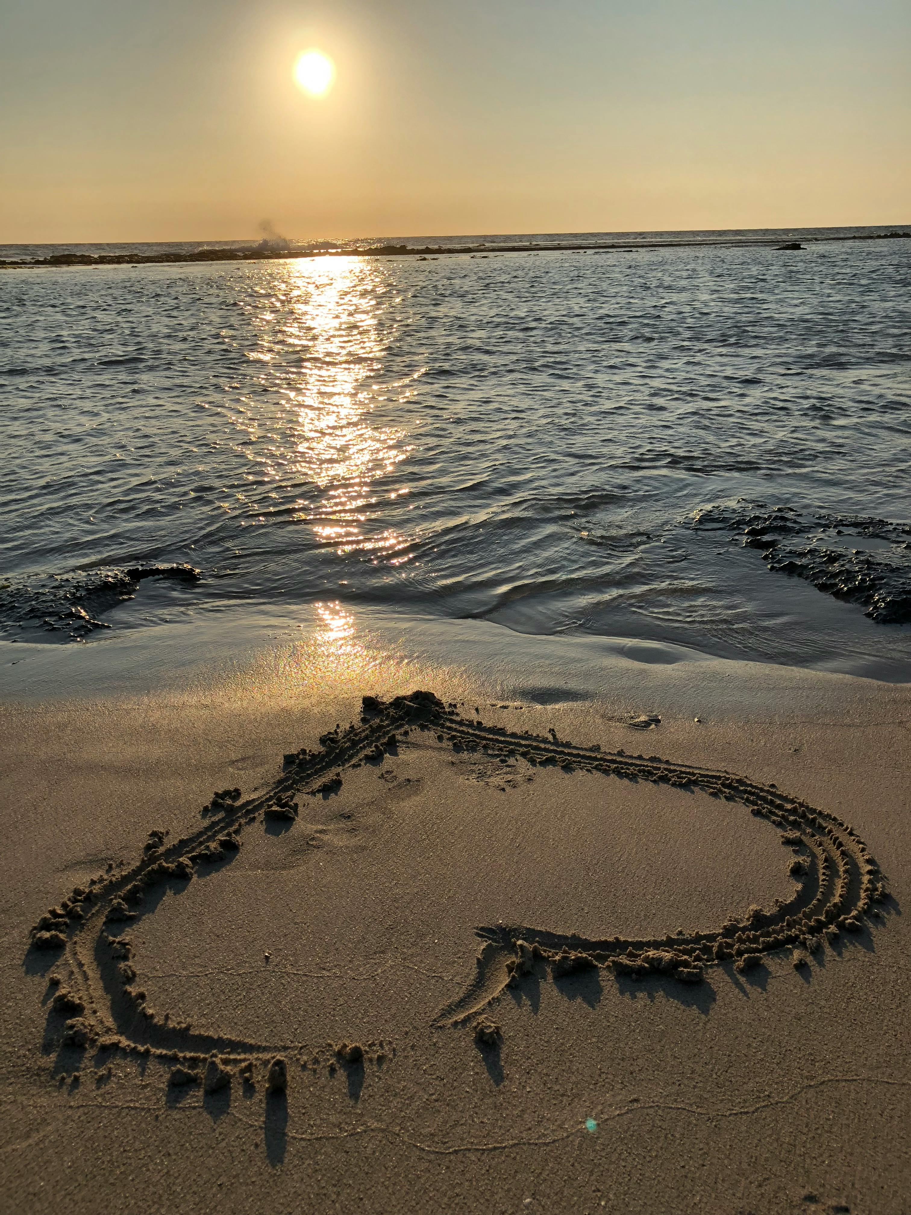 Kostenloses Foto Zum Thema Herz Der Liebe Sand