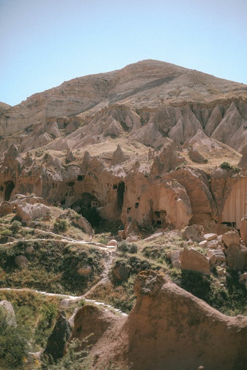 Ilmainen kuvapankkikuva tunnisteilla cappadocia, droonikuva, heikentynyt