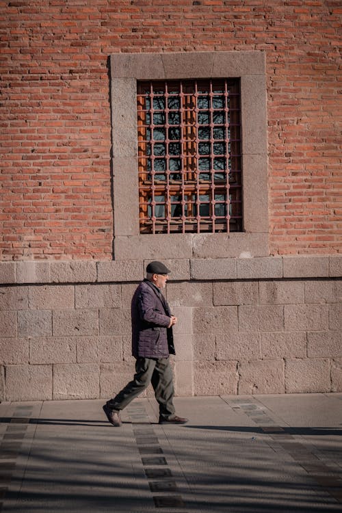 Man Walking near Building
