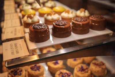 Chocolate desserts display