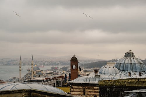 Roofs of Buildings on Coast of Istanbul