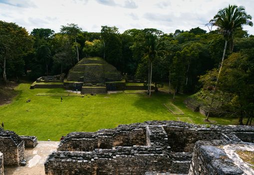 Tikal Mayan pyramids at dawn — Guatemala