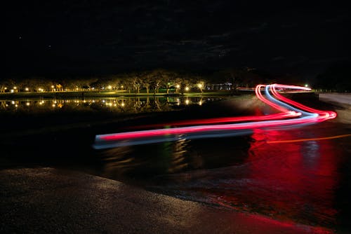 Motion on a Street at Night 