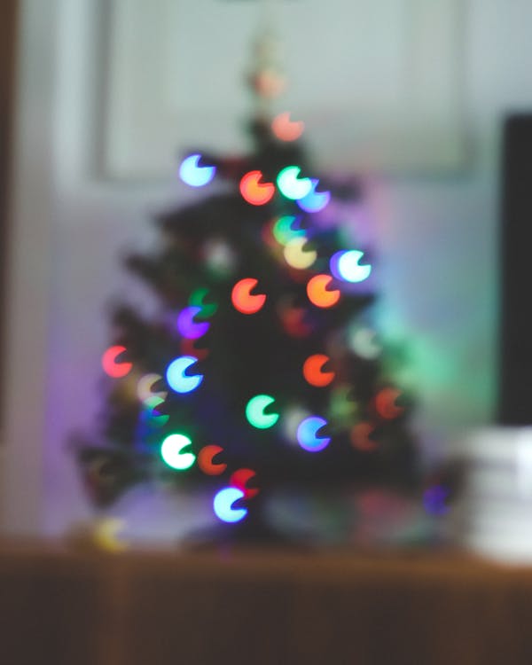 Illuminated Christmas Tree in Blur 