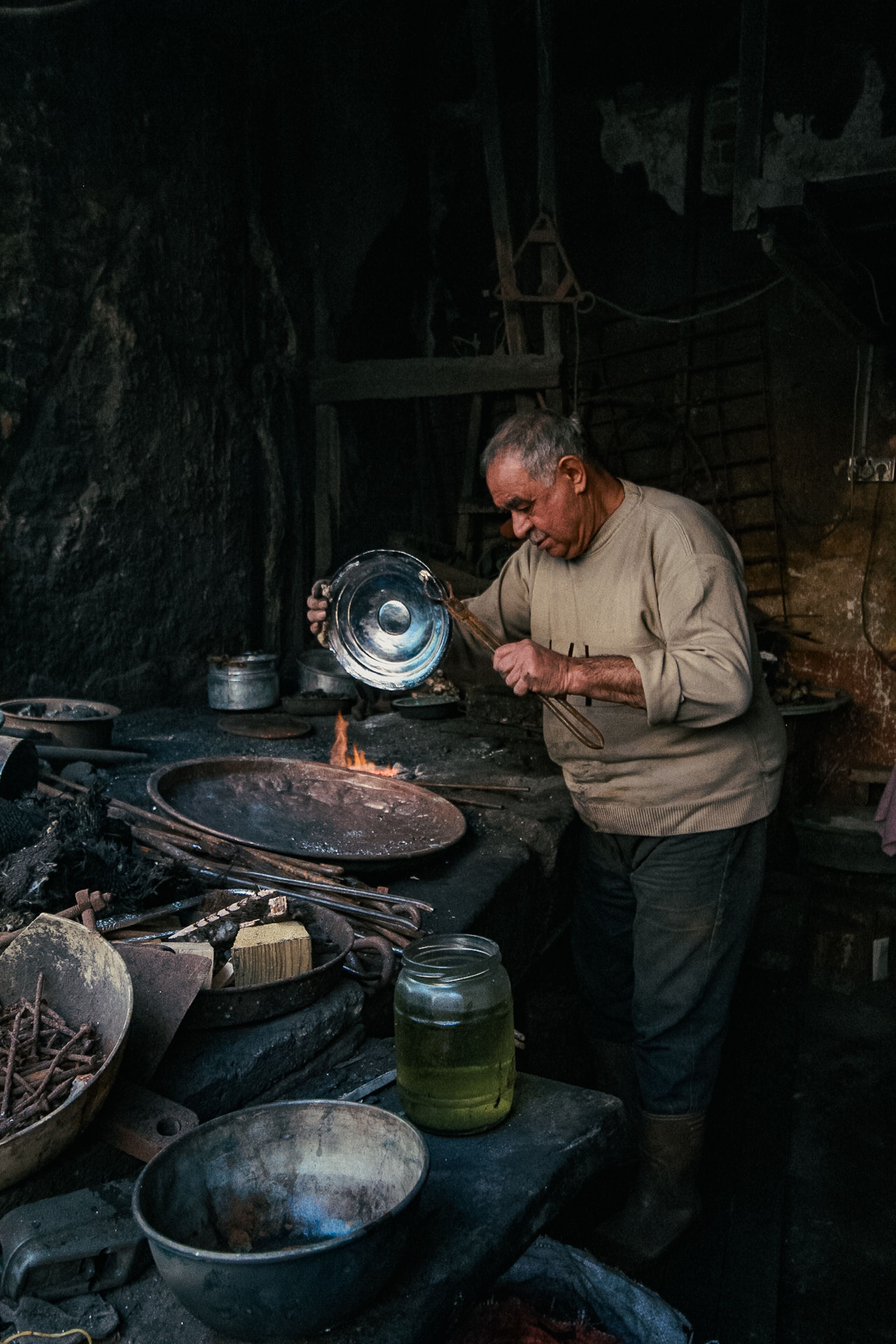 Man Making Decorative Plates · Free Stock Photo
