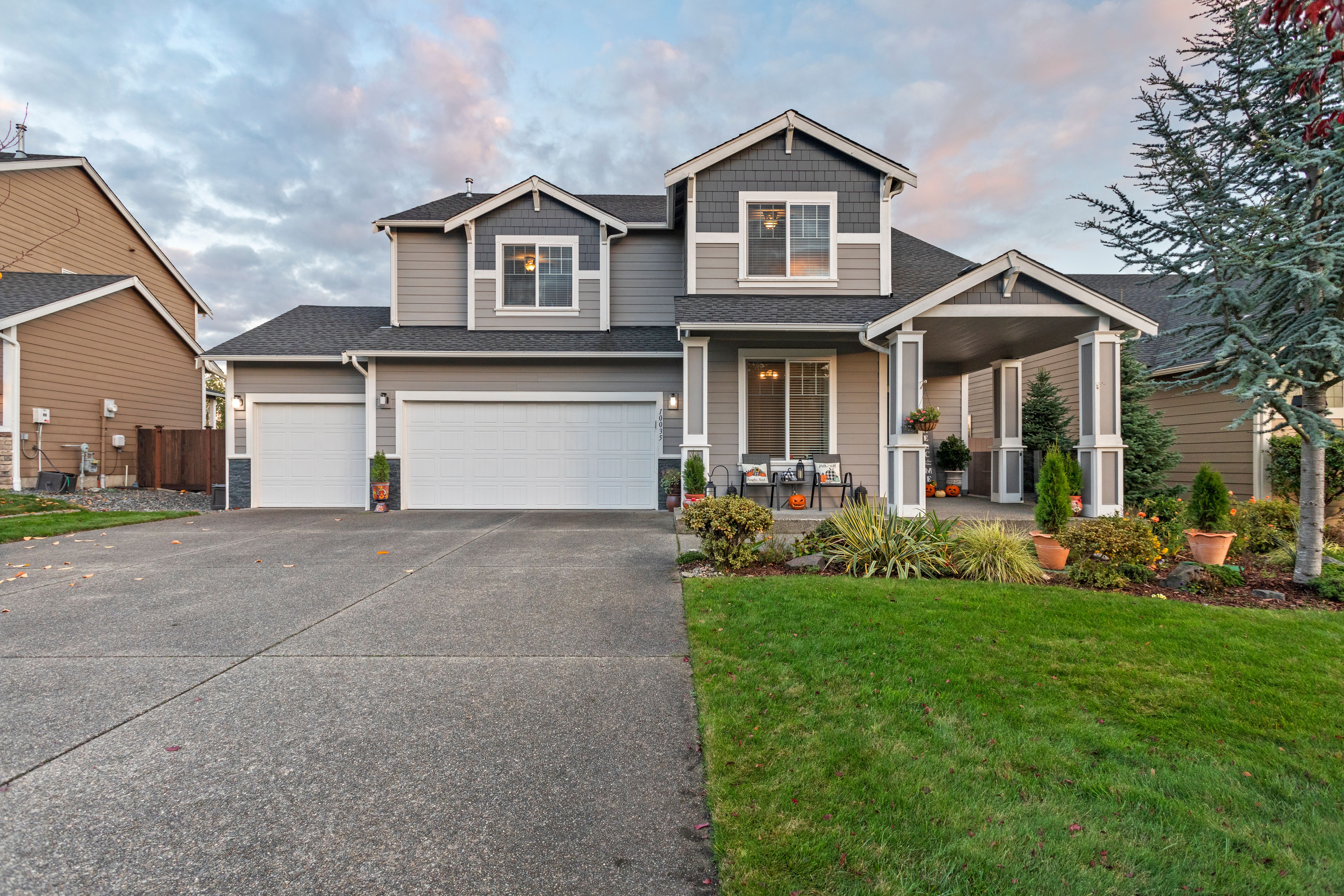 Alt Text: Modern residential property with attractive curb appeal