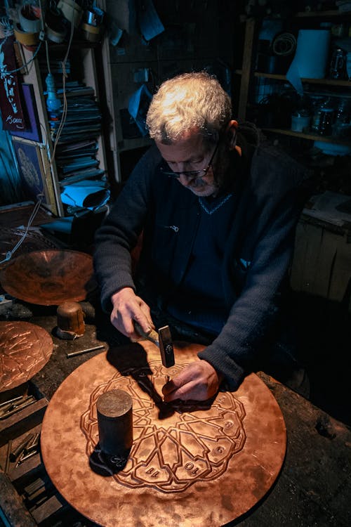 Artisan Making Handmade Decorations