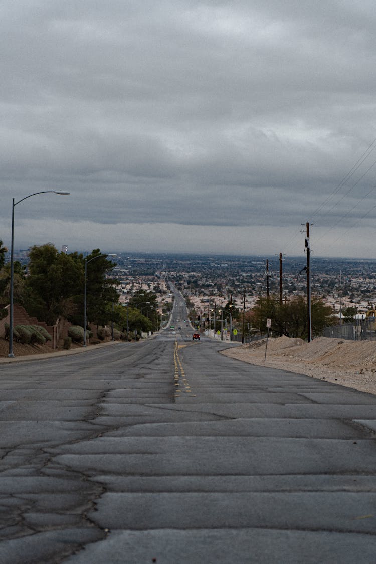 Empty Bumpy Road