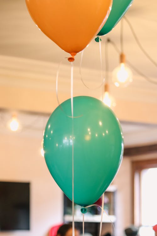 Free Balloon Levitating in Room Stock Photo