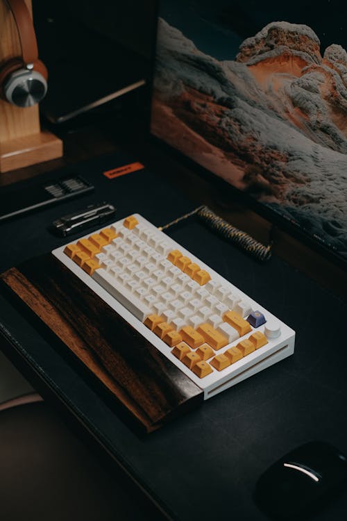 Premium Mechanical Keyboard on Desk